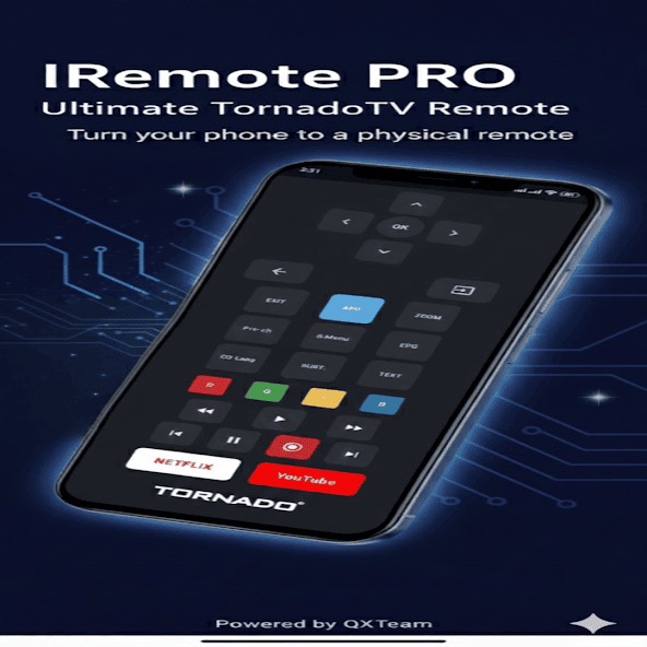 iRemote Pro remote layout on a phone